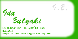 ida bulyaki business card